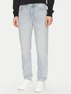 Spodnie damskie - Calvin Klein Jeansy K20K208111 Niebieski Slim Fit - miniaturka - grafika 1