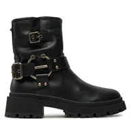 Botki damskie - Botki MEXX MI001713043W Czarny - miniaturka - grafika 1