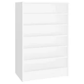 Wieszaki i stojaki - vidaXL Szafka na buty, biała, 60x35x92 cm, płyta wiórowa - miniaturka - grafika 1