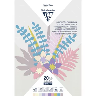 Blok kol. A4 Pastelowy z teksturą 210 g - Zabawki kreatywne - miniaturka - grafika 1