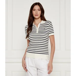 Tommy Hilfiger Polo Regular Fit - Swetry damskie - miniaturka - grafika 1