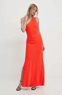 Sukienki - Answear Lab sukienka kolor czerwony maxi prosta - miniaturka - grafika 1