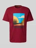 Koszulki męskie - T-shirt z nadrukiem z logo model ‘ARBIA’ - miniaturka - grafika 1