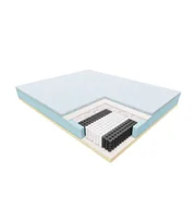 Materace - JANPOL NOLLI – materac multipocket, sprężynowy, Rozmiar - 180x190, Kolor - Beige, Pokrowiec - Adaptive , 603-671-572 - miniaturka - grafika 1