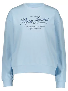 Bluzy damskie - Pepe Jeans Bluza "Conny" w kolorze błękitnym - grafika 1