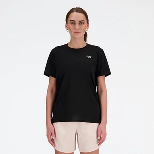 Koszulka damska New Balance WT41222BK czarna - Koszulki i topy damskie - miniaturka - grafika 1