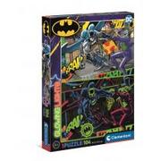 Puzzle - Puzzle 104 Glowing Batman Clementoni - miniaturka - grafika 1