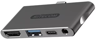 Sitecom CN-392 Multiport USB-C adapter mobilny | USB-C na 1 x HDMI + 1 x USB 3.1 + 1 x 3,5 mm audio 1 x USB-C z zasilaniem 100 W CN-392 - Huby USB - miniaturka - grafika 4
