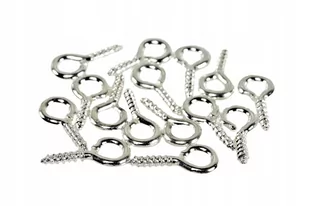 Haczyki Wkręty Do Buteleczek 5X10Mm Srebrny 20Szt. - Półfabrykaty do biżuterii - miniaturka - grafika 1