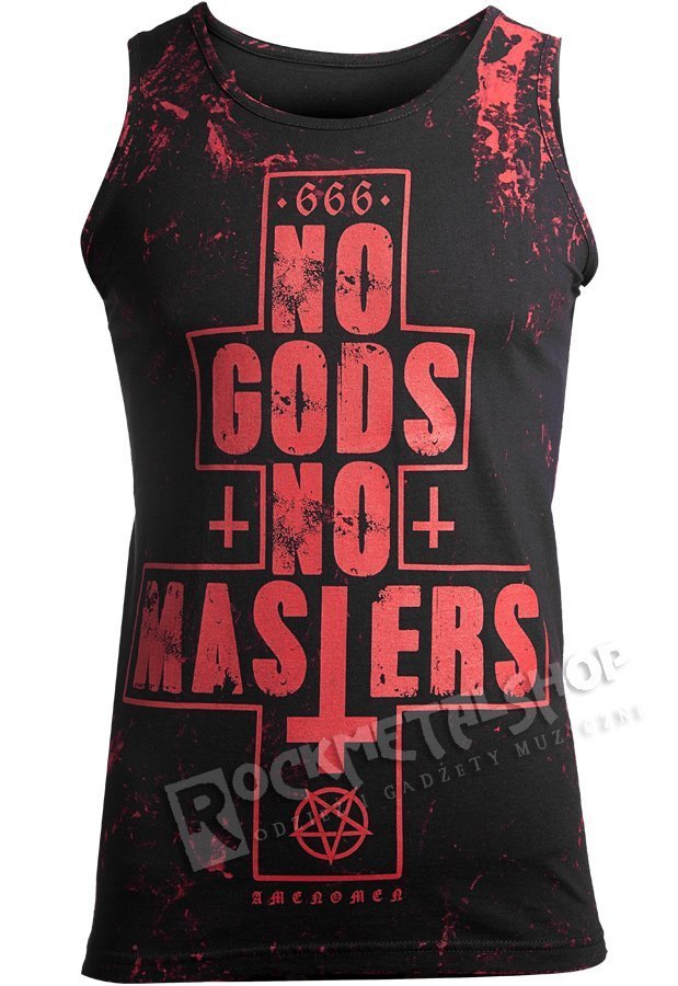 koszulka na ramiączkach AMENOMEN - NO GODS NO MASTERS (OMEN080KR ALLPRINT RED)-XL