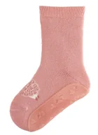 Skarpetki dla dzieci - skarpetki antypoślizgowe z silikonową podeszwą ocieplenie frotte Sterntaler SOFT różowe z owieczką [rozmiar stopy: 23/24] - miniaturka - grafika 1