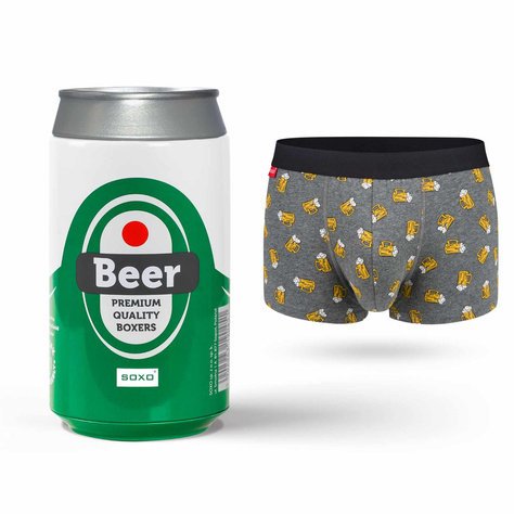 Bokserki Męskie Piwo w Puszce - L