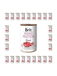 Brit Mono protein lamb 400 g - Mokra karma dla psów - miniaturka - grafika 1