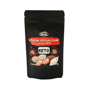 Oatbe Prażone orzeszki ziemne z erytrytolem i kakao 50 g - Bakalie - miniaturka - grafika 1