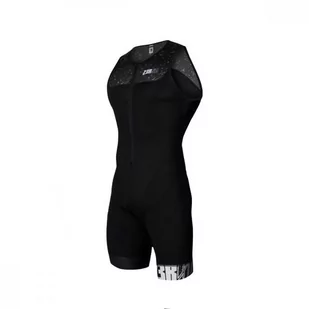 ZEROD Strój triathlonowy rozpinany z przodu START strobolight - Bielizna sportowa męska - miniaturka - grafika 1