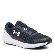 Buty sportowe męskie - Buty Under Armour UA Surge 3 3024883-400 Academy/White/White - miniaturka - grafika 1