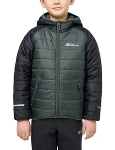 Jack Wolfskin ZENON JACKET K, slate green/black, 140 - Kurtki i płaszcze dla chłopców - miniaturka - grafika 1
