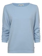 Bluzy damskie - Tom Tailor Denim - Damska bluza nierozpinana, niebieski - miniaturka - grafika 1