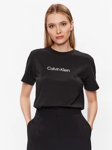 Calvin Klein T-Shirt Hero Logo K20K205448 Czarny Regular Fit - Koszulki i topy damskie - miniaturka - grafika 1