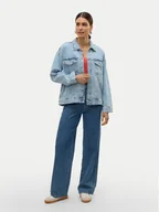 Kurtki damskie - Vero Moda Kurtka jeansowa Tessa 10329868 Niebieski Relaxed Fit - miniaturka - grafika 1