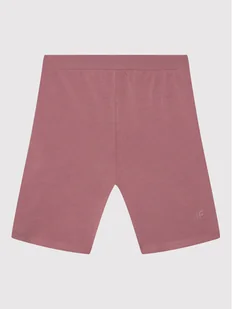 4F Szorty sportowe HJL22-JLEG003 Różowy Slim Fit - Spodnie sportowe damskie - miniaturka - grafika 1