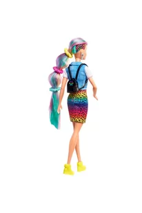 Barbie Fryzura Kolorowa panterka Lalka wiek 3+ - Lalki dla dziewczynek - miniaturka - grafika 7