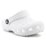 Buty dla dziewczynek - Chodaki Crocs Classic Clog Jr 206990-100 białe - miniaturka - grafika 1