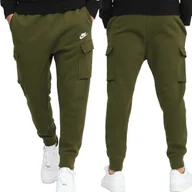 Spodnie męskie - Nike spodnie męskie bojówki cargo dresowe khaki CD3129-326 S - miniaturka - grafika 1