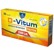 Witaminy i minerały - D-Vitum Forte 2000 j.m., 30 kapsułek - miniaturka - grafika 1