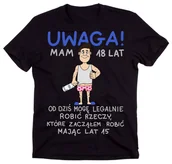 Moda i Uroda OUTLET - koszulka na 18 urodziny dla kolegi, na osiemnastkę - miniaturka - grafika 1
