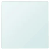 Blaty meblowe i parapety okienne - Blat stolika, przezroczysty, 50x50 cm, szkło hartowane - miniaturka - grafika 1