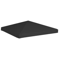 Pawilony ogrodowe - vidaXL Zadaszenie altany ogrodowej, 270 g/m, 3x3 m, czarne - miniaturka - grafika 1