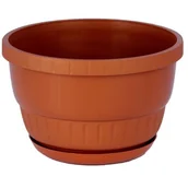 Donice - Doniczka z podstawką 19 cm EUROPA terrakota - miniaturka - grafika 1