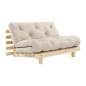 Sofy i kanapy - Sofa rozkładana Karup Design Roots Raw/Beige - miniaturka - grafika 1