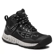 Buty trekkingowe damskie - Trekkingi Keen - Nxis Evo Mid Wp 1025911 Black/Blue Glass - miniaturka - grafika 1