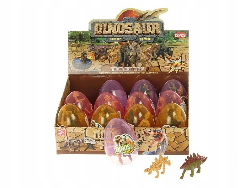 jajo z dinozaurem 9x6x6cm 12szt