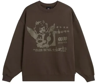 Bluza Damska VANS Earthbound OS Crew Coal Brown VN000Q35EMP1 L - Bluzy damskie - miniaturka - grafika 1