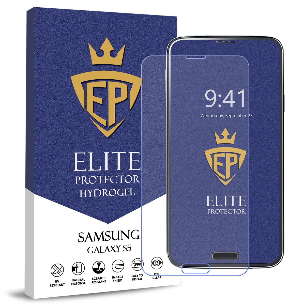 FOLIA 5D CAŁY EKRAN NA TELEFON DO SAMSUNG GALAXY S5 HYDROŻELOWA ORYGINAŁ