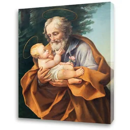 Obraz religijny na płótnie Święty Józef - Ikony i obrazy sakralne - miniaturka - grafika 1