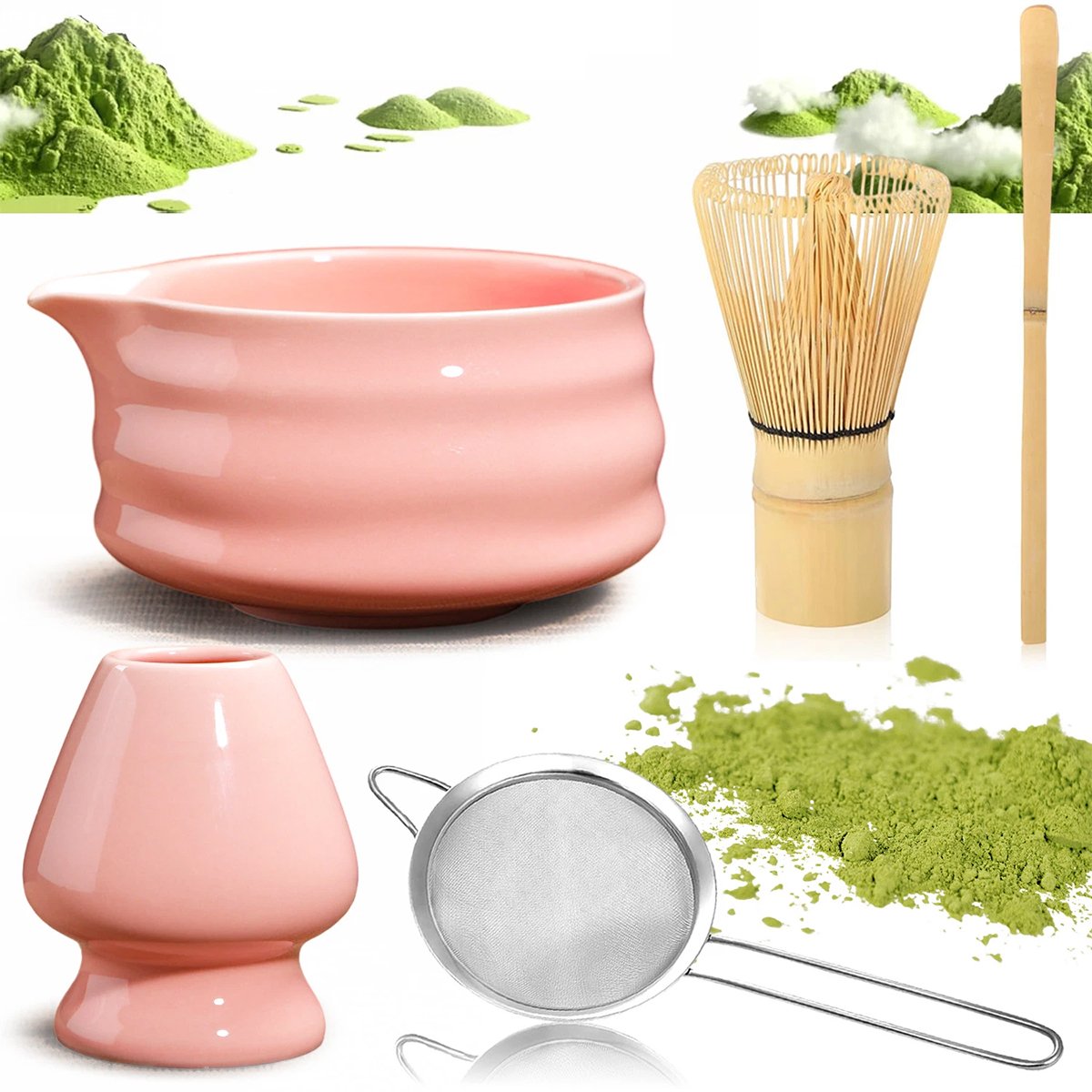 Zestaw Do Herbaty Matcha, Zestaw Mioteł Matcha, Z Trzepaczką Do Matchy