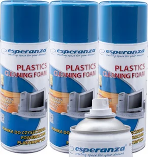 ESPERANZA PIANKA SPRAY DO CZYSZCZENIA PLASTIKÓW KOMPUTERÓW RTV I AGD 1200ML - Środki i akcesoria czyszczące do komputerów - miniaturka - grafika 1