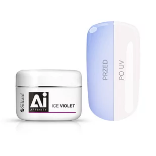 Silcare Żel Budujący Affinity Ice Violet 100g - Żele do paznokci - miniaturka - grafika 1