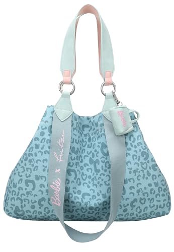 Fritzi aus Preussen Damskie Izzy Medium Silhouette Barbie Canvas Leo Soft Mint Shopper, Soft Mint., Mittelgroße