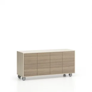 Layers Szafka na kółkach z drzwiami Wood LAYERS 611059 - Szafki biurowe - miniaturka - grafika 1