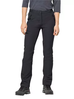 Spodnie sportowe damskie - Jack Wolfskin Spodnie funkcyjne - Slim fit - w kolorze czarnym - grafika 1