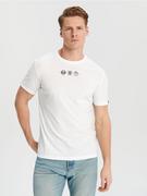 Koszulki męskie - Sinsay - Koszulka E.T - biały - miniaturka - grafika 1