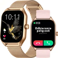 Smartwatch - Rubicon RNCF03-5 Różowe złoto + 2 Paski - miniaturka - grafika 1