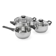 Zestawy garnków i patelni - Zestaw Garnków 5-El. 1,7L, 2,8L, 1,5L - Niezbędny W Każdej Kuchni - miniaturka - grafika 1