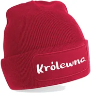 Gadżety dla niej i dla niego - Czapka Bawełniana Zimowa BEANIE Królewna na PREZENT - miniaturka - grafika 1