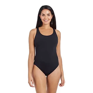 Stroje kąpielowe - Zoggs Damski kostium kąpielowy Sonicback Coogee Sonicback - czarny, 81 cm, Czarny/ekologiczny materiał, 34-Inch/Size 10 - grafika 1